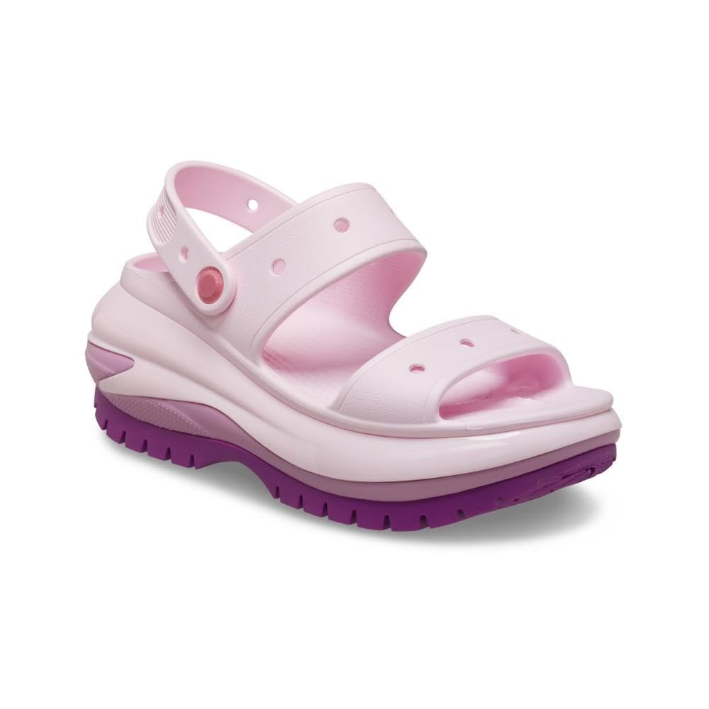 Crocs Sandalias clásicas Mega Crush unisex para adultos | Sandalias de plataforma, Hortensia, 7 Women/5 Men