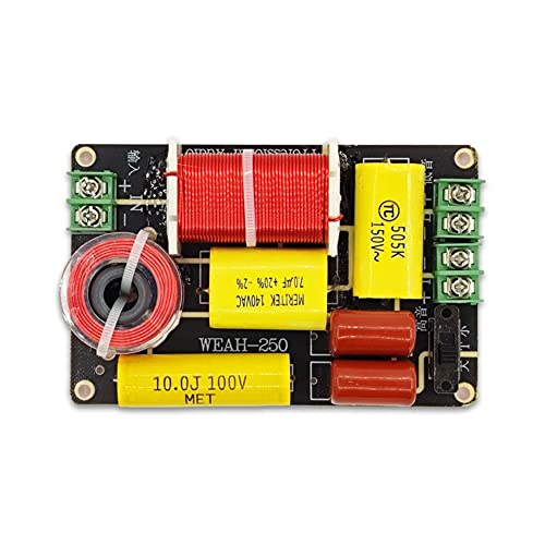 Lizusidtsy Treble+Bass 2 Way Speaker Crossover HiFi High-Fidelity Frequency Divider Fever Bookshelf Speaker Modified Audio Divider, 500377097