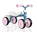 Smoby 721401 – Rookie Laufrad Rosa – ideale Lauflernhilfe für Kinder ab 12 Monaten, Lauflernrad mit Spielzeug-Korb, Retro Design für Mädchen
