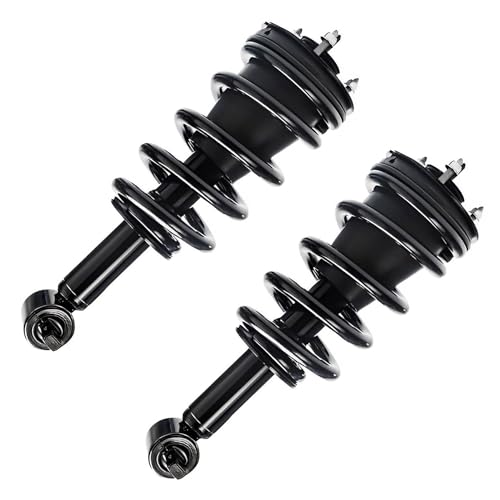 Image of Detroit Axle - 4WD Struts Shocks for 2014-2018 Chevrolet Silverado 1500 GMC Sierra 1500, 2019 Silverado 1500 LD Sierra 1500 Limited 2 Front Struts & Coil Spring Assembly 2 Rear Shock Absorbers