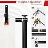 Backdrop Stand, Adjustable 10x7.5 FT Background Stand Backdrop for Parties, Photo Video Studio, Portable Photography Backdrop Stand with Carrying Bag, 6 Backdrop Clamps, and 2 Stand Bags