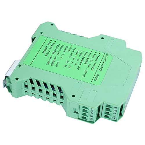 DC Stromsignal Isolator Sender, 4-20 mA, SPS-Erkennungssignalaufbereiter, Mehrkanal, EIN Eingang und EIN Ausgang 4-20mA bis 0-10V, für Industrieanlagen