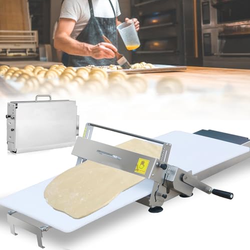 Dfdieratve Laminadora Masa Manual Plegable para Panadería con Grosor Ajustable, Laminadora Plegable con Tablas de 30cm/40 cm, Ideal para Hacer Hojaldre de Panadería A300