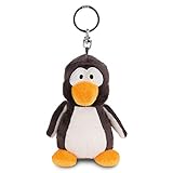 Kuschelig weich: Der gemütliche Plüsch Pinguin hat schwarz-beiges, super weiches Fell, glubschige Knopfaugen, orangefarbene Patsche-Füßchen und ein orangenes Schnäbelchen. Ein wirklich drolliger Begleiter.