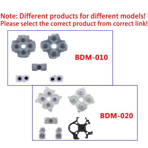 Image of 10 Sets Silicone Conductive Rubber Pads Replacement for Playstation 5 PS5 Controller Parts for BDM-020 DualSense 5 L1 R1 L2 R2 Adhesive Button Changing Keypad Repair Replacement Part Tool Kit(2.0)