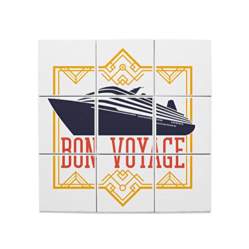 Carreaux Céramique Décoratif Bon Voyage Luxe, Fresque Murale 60x60cm