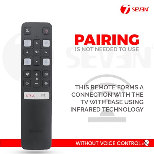 Image of 7SEVEN Remote Control for TCL /Iffalcon Smart HD 4K LED TV with Netflix Function, Universal (Without Google Assist Voice Function)