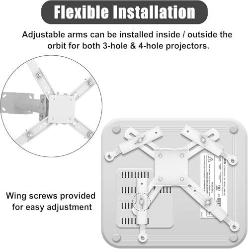 Soporte de techo para proyector ajustable largo 2-Be-Best 78.7-150cm 5
