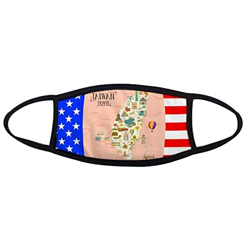 Masque de voyage Chine drapeau étoiles DIYthinker