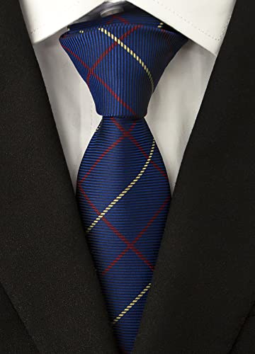 Image of Men's Necktie Classic Silk Tie Woven Jacquard Neck Ties 9 PCS