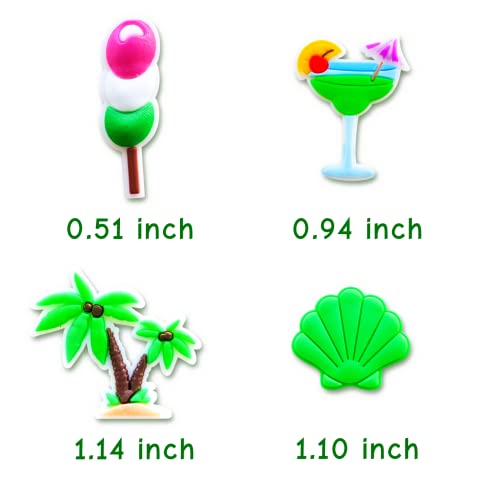 25 40Pcs Summer Shoe Decoration Charms,Beach Croc Charms For Kids Boys Girls Teens Adult Men Women Party Gifts (25) #TOP5