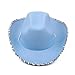 Dsgzkk Wedding Party Cowgirl Hat for Bridal Women Wide Brim Cowboy Hat Fashion Music Festival Hat Glitter Edge Hat Costume Yellow
