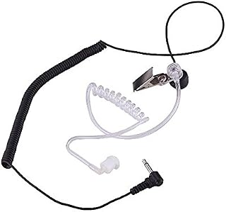 Hensych 3.5mm Listen/Receive Only Covert Acoustic Tube Earpiece Headset For Two Way Radio Speaker Mic Microphone