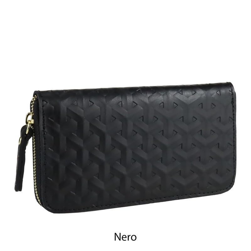 Made in Italy womens wallet Vera Pelle Italian Leather 8 cards (Rosa)4