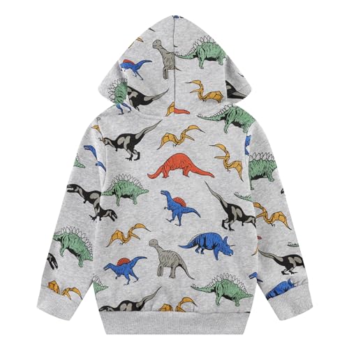 Image of Toddler Zip Up Hoodie Sweatshirt Fall Clothes Boys Jacket With Hood 2-7 Years