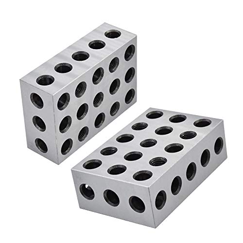 1 Pair Ultra Precision 2-4-6 Blocks 23 Holes Matched .0002" Machinist 246 #TOP5