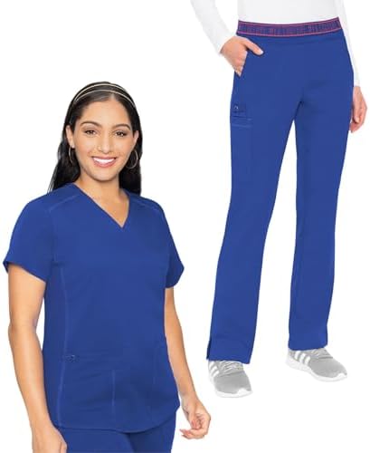 Med Couture Scrub Set for Women V-Neck Top MC7459 and Comfortable...