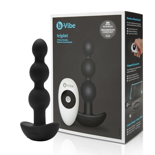 B-Vibe Perles Plug Anal Triplet Noir