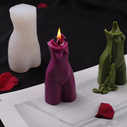 JIUYECAO Nordic Style künstlerische Körper Kerze Form nordischer Stil künstlerischer Körper Körper 3D Kerze Silikonform… – Bild 6