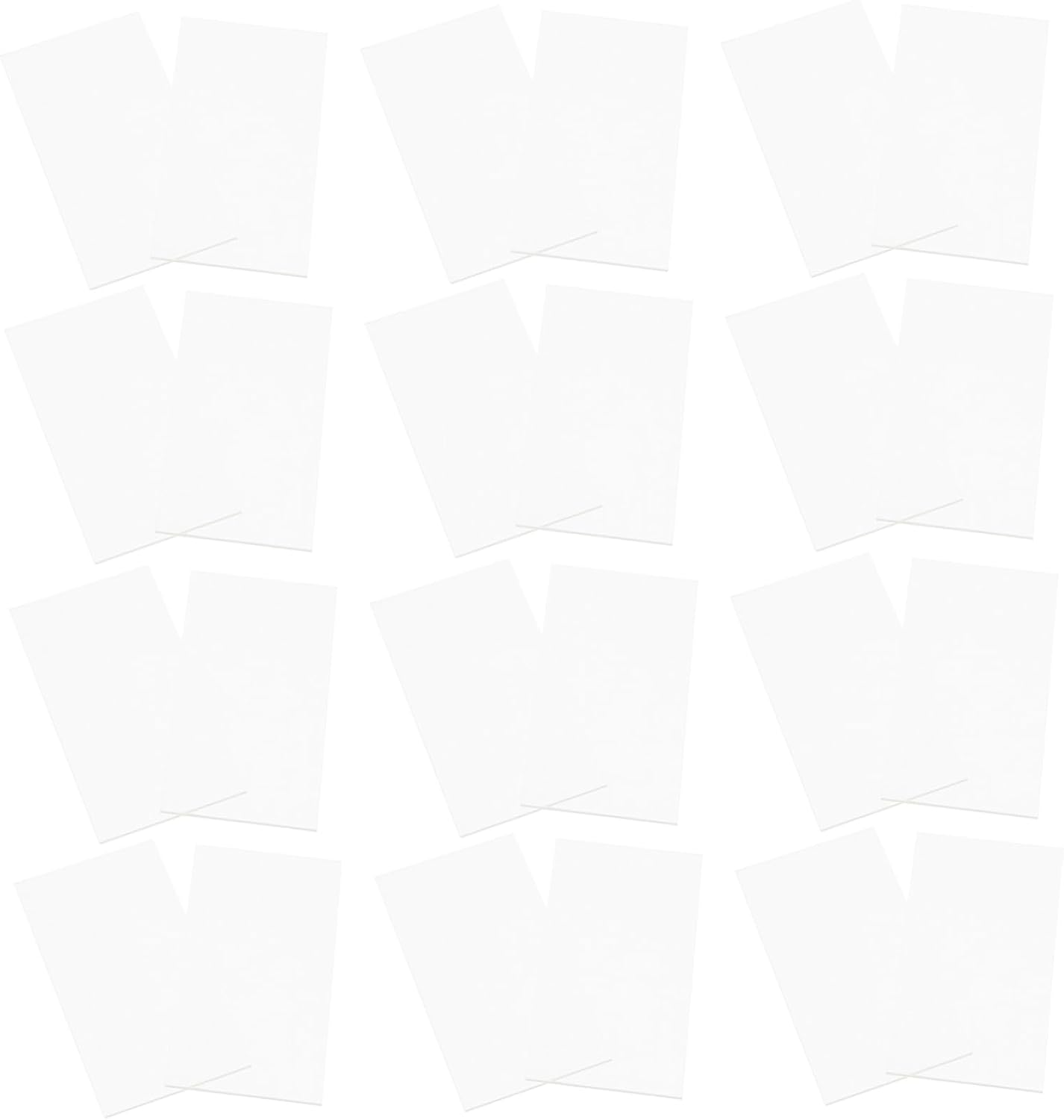 Ciieeo 60pcs Acrylic Wedding Seating Chart Blank Table Signs Reusable Place Cards