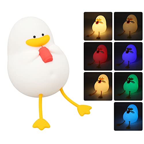 Lámpara de noche de silicona con forma de pato Haofy miniatura 6