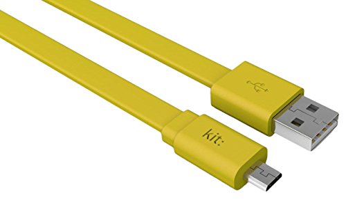 Kit Micro USB Charger Android Cable Flat Tangle Free USB Cable with Lightning Connector (Apple MFi Certified) for Samsung S7/S8/S9, Huawei, Google Pixel, Android Tablets, Sun Kissed