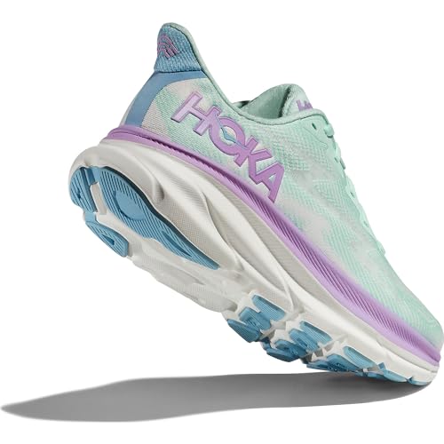 HOKA Hoka Women's W Clifton 9Sneaker, Sunlit Ocean Lilac Mist, 10.5 US