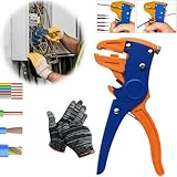 Automatic Wire Stripper， Quickstrip Wire Stripper，Eagle Nose Pliers (7-Inch) ，2 In 1 Adjustable Self Adjusting, For Cable And Car Repair Tools(Wear Gloves)