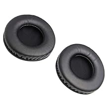 Uonlytech Headphone Ear Cushions Round Headset Ear Pads Earmuffs Replacement for Headset Headphone 80mm Black