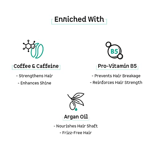 mCaffeine Hair Fall Control Coffee Conditioner (250ml) | With Pro-vitamin B5 and Argan Oil | Strengthens and Nourishes Hair Shafts | Sulphate and... - Image 2