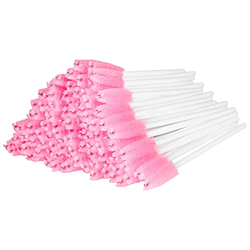 Obinhere 300 Pcs Disposable Mascara Wand Eyelash Brush for EyeLash Extension Supplies