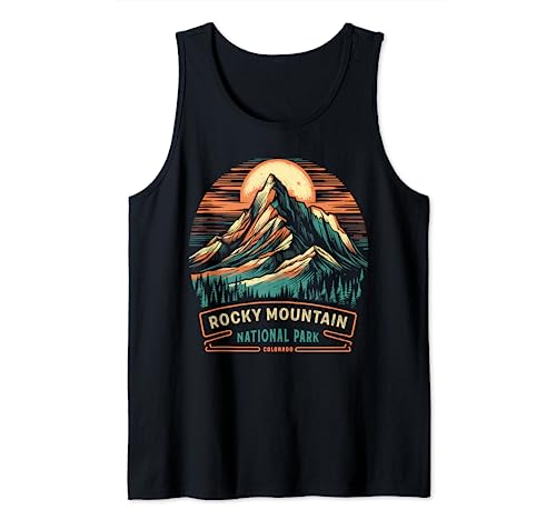 Rocky Mountain National Park - Camisa retro de Colorado Camiseta sin Mangas