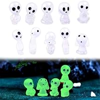 30 piezas Figuras de resina Alien, Adornos que brillan en la