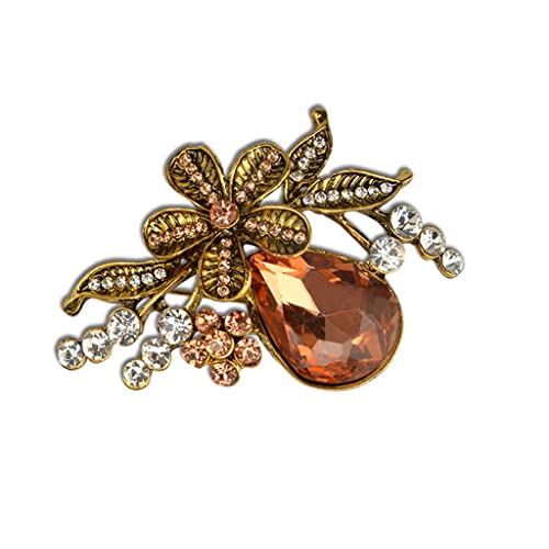 Broche vintage strass éclatante pour sublimer une tenue de soirée chic