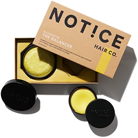 NOT!CE Hair Co. The Balancer Shampoo & Conditioner Bars - Travel Set - smoothing | combination & frizzy hair