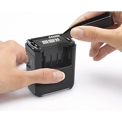 Trodat Printy Economy Self-Inking Do It Yourself Message Date Stamp, Stamp Impression Size: 1 X 1-5/8 Inches, Blue/Red (5916) #TOP2