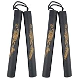 Nuiorfty 2Pcs Nunchucks for Kids Lightweight Foam Nunchucks Martial Art Sticks for Kids & Beginners Practice and Training