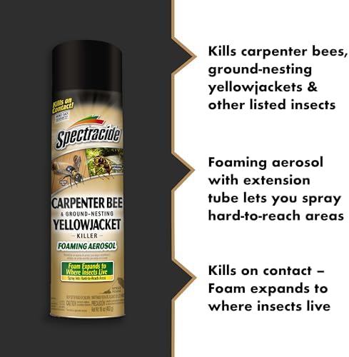 Spectracide Carpenter Bee & Gound-Nesting Yellowjacket Killer, 16 Oz - 1