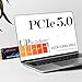 SIX Nvme M.2 SSD 2TB - PCIe 5.0 SSD, 14,300MB/s Lesen, Interne Solid-State-Laufwerk für Gaming pc PCIe gen 5x4 2TB SSD mit Heatsink X15000 M.2 2280 Nvme Interne Laufwerk 2 tb Laptop