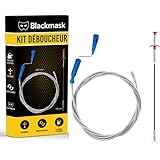 Kit Déboucheur Canalisation 2 en 1 – Furet à Manivelle 2M + Attrape Cheveux 60cm – D...