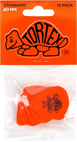 Dunlop DL P 0035 418 P.60 Tortex Standard Players Pick (12 Stück) orange