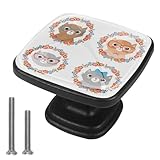 Quantité : quatre boutons de meuble conviennent à différents styles de meubles ; accessoires : vis ; facile à installer, poignée pratique