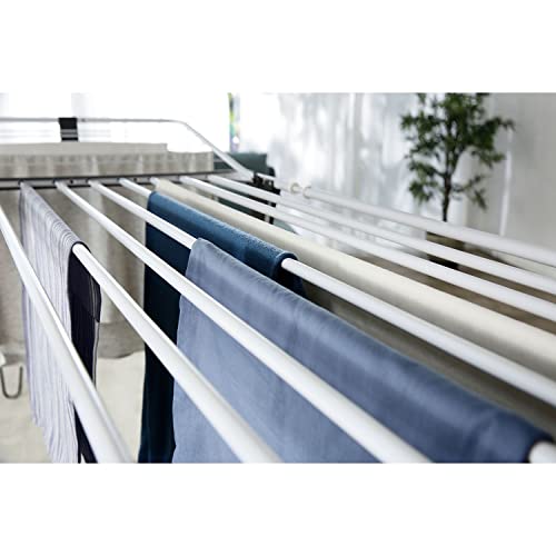 Vileda Aluminium, Infinity Flex XXL Wäscheständer, Ausziehbare Teleskopstangen, Wäscheständer bereits montiert, Weiß - 7