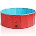 Produktbild Premium Faltbarer Hundepool Planschbecken Schwimmbad Hundebadewanne Swimming Pool Kinderpool Bälle-Pool - Multifunktional, PVC-rutschfest| Haustier Kinder Hund Katze 80x30cm