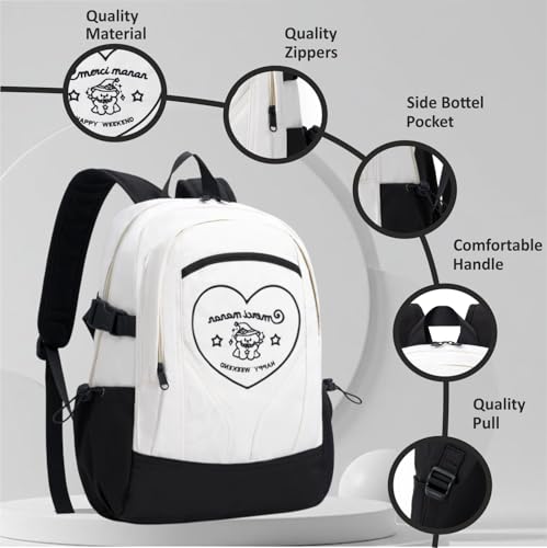 Image of Tinytot 30 Litre Japanese Korean Style School Bag Water-Resistant Laptop & Travel Backpack - Unisex Large 18 Inches Multipurpose Student Backpack for Boys & Girls, Men & Women