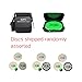 Glow-in-the-Dark, Fluorescent Golf Disc Set, Disc Golf Beginner's Set with Putter, Mid-Range, Distance Driver Discs, Glow-in-the-Dark Charger and Disc Bag for Outdoor Nighttime (Daytime) Disc Players