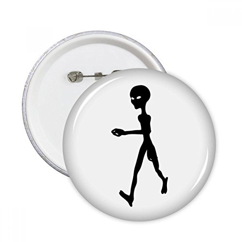 Broches rondes Alien pour customiser une veste basique lot de 5