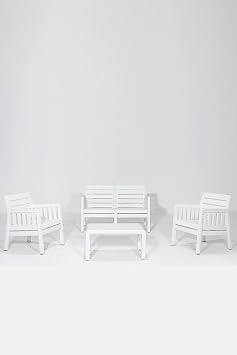 Sandalie Lara 2+1+1+S Cushionless Garden and Balcony Set