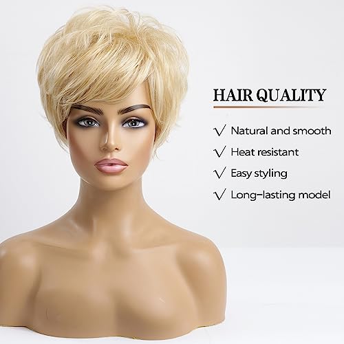 HAIRCUBE Pixie Cut Parrucca Capelli Umani