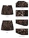 luvamia Skorts for Woman Leopard Cheetah Print Mini Skirt with Shorts High Waisted Trendy Cute Stretchy Side Slit Trendy Skirts for Women Brown Leopard Large US Size 12-14